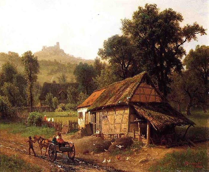 Albert Bierstadt In_the_Foothills Germany oil painting art